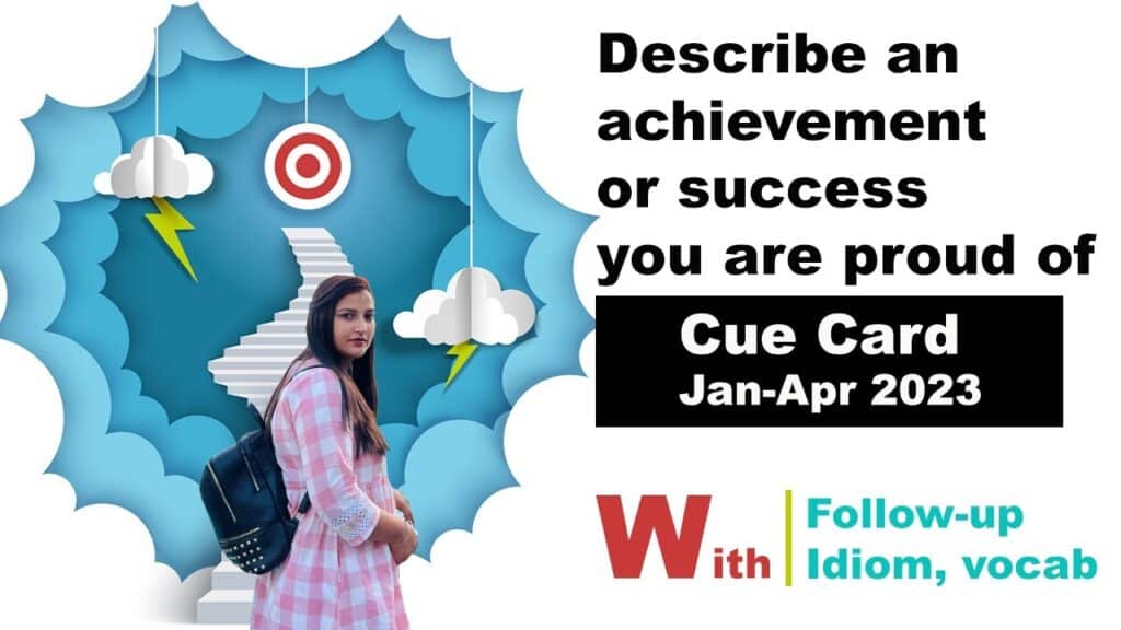 Describe an achievement or success you are proud of