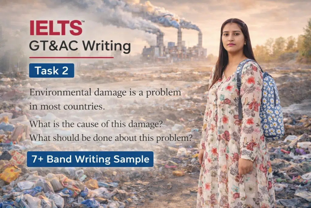Environmental Damage: Causes and Solutions | IELTS Writing Task 2 Band 7+ Essay