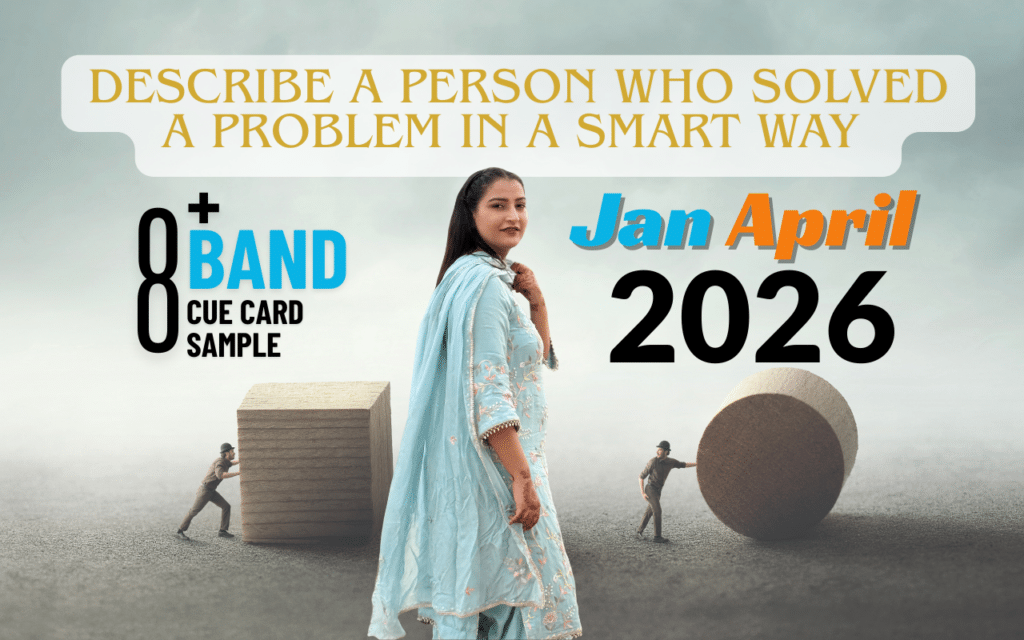 Describe a Person Who Solved a Problem in a Smart Way | IELTS Speaking Cue Card Jan–Apr 2026